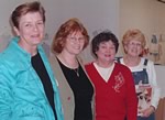 Cheryl Keith, Peggy Dilbone, Sara Ballentine and Connie Palmer enjoy the four day school.